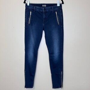 Mother Zip Muse When The Going Gets Tough Jeans - Women's Size 28 - Dark Blue